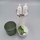 Doppel- Kammer-Acryl-leere luftlose Flasche 50ml Skincare kosmetisches Verpacken