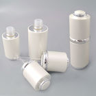 Weißes kosmetisches Verpackensatz 50ml Eco-Tropfflasche-Druckpumpe-Glas