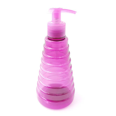 Pumpen-Zufuhrflasche des Kegelformplastikshampoos 350ml leer