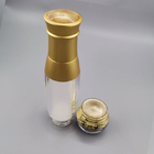 Luxusluftlose kosmetische verpackende gesetzte Lotions-acrylsauerflasche und Cremetiegel Soems