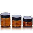 Kundenspezifisches leeres HAUSTIER ringsum Amber Cream Jars für Shampoo-kosmetische Behälter